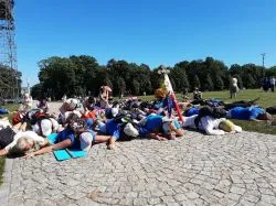Wejście pielgrzymów na Jasną Górę