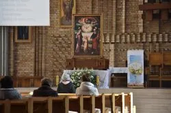 Pożegnianie obrazu Świętej Rodziny u Michalitów