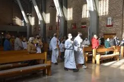 Pożegnianie obrazu Świętej Rodziny u Michalitów