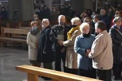 Pożegnianie obrazu Świętej Rodziny u Michalitów