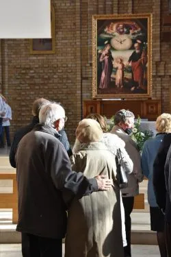Pożegnianie obrazu Świętej Rodziny u Michalitów