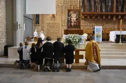 Pożegnianie obrazu Świętej Rodziny u Michalitów