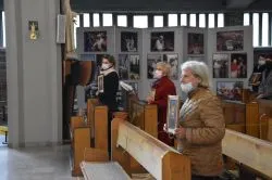 Pożegnianie obrazu Świętej Rodziny u Michalitów