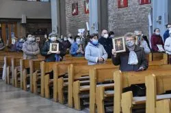 Pożegnianie obrazu Świętej Rodziny u Michalitów
