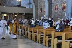Pożegnianie obrazu Świętej Rodziny u Michalitów