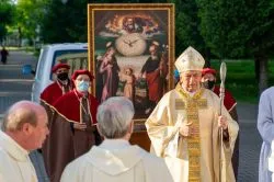 Obraz Świętej Rodziny w toruńskiej parafii pw. Chrystusa Króla