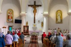 Obraz Świętej Rodziny w toruńskiej parafii pw. Chrystusa Króla