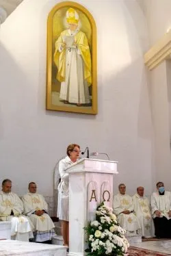 Obraz Świętej Rodziny w toruńskiej parafii pw. Chrystusa Króla
