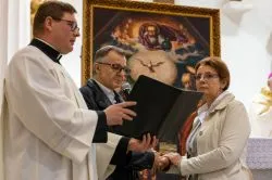 Obraz Świętej Rodziny w toruńskiej parafii pw. Chrystusa Króla