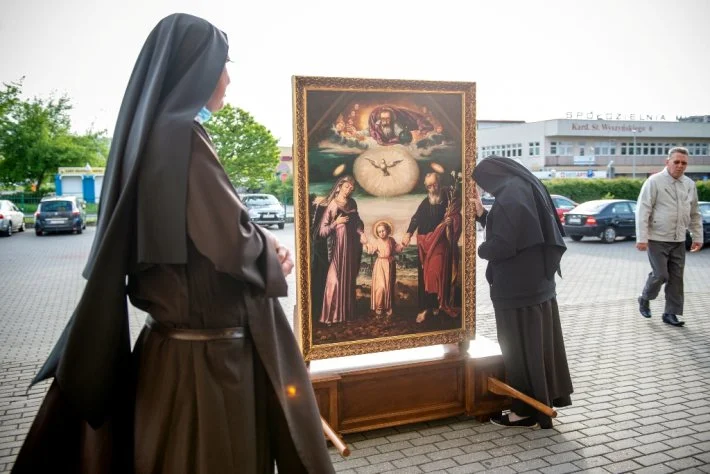 Obraz Świętej Rodziny w parafii św. Maksymiliana