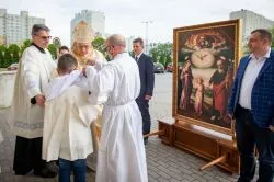 Obraz Świętej Rodziny w parafii św. Maksymiliana