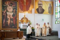 Obraz Świętej Rodziny w parafii św. Maksymiliana