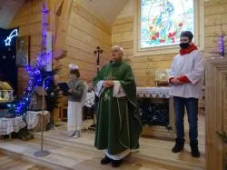 Mali kolędnicy w Parafii Mszano