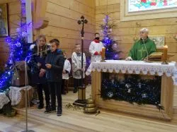 Mali kolędnicy w Parafii Mszano