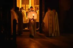 Liturgia Wigilii Paschalnej w toruńskiej katedrze