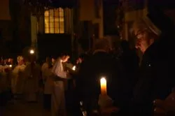 Liturgia Wigilii Paschalnej w toruńskiej katedrze
