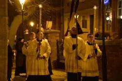 Liturgia Wigilii Paschalnej w toruńskiej katedrze
