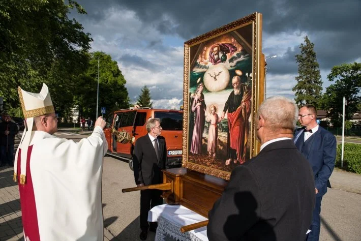 Obraz Świętej Rodziny w parafii św. Wojciecha w Działdowie