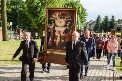 Obraz Świętej Rodziny w parafii św. Wojciecha w Działdowie