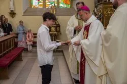 Obraz Świętej Rodziny w parafii św. Wojciecha w Działdowie