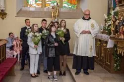 Obraz Świętej Rodziny w parafii św. Wojciecha w Działdowie
