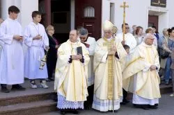 Obraz Świetej Rodziny w parafii Podwyższenia Krzyża Świętego w Działdowie