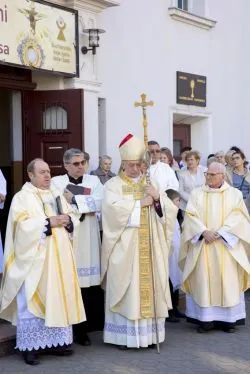 Obraz Świetej Rodziny w parafii Podwyższenia Krzyża Świętego w Działdowie