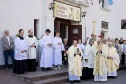 Obraz Świetej Rodziny w parafii Podwyższenia Krzyża Świętego w Działdowie