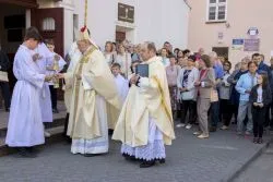 Obraz Świetej Rodziny w parafii Podwyższenia Krzyża Świętego w Działdowie