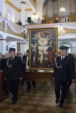 Obraz Świetej Rodziny w parafii Podwyższenia Krzyża Świętego w Działdowie