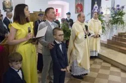 Obraz Świetej Rodziny w parafii Podwyższenia Krzyża Świętego w Działdowie
