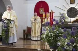 Obraz Świetej Rodziny w parafii Podwyższenia Krzyża Świętego w Działdowie