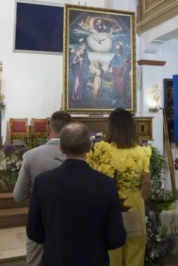 Obraz Świetej Rodziny w parafii Podwyższenia Krzyża Świętego w Działdowie