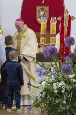 Obraz Świetej Rodziny w parafii Podwyższenia Krzyża Świętego w Działdowie