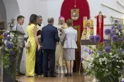 Obraz Świetej Rodziny w parafii Podwyższenia Krzyża Świętego w Działdowie