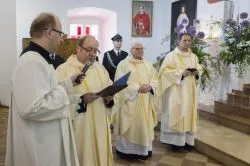 Obraz Świetej Rodziny w parafii Podwyższenia Krzyża Świętego w Działdowie