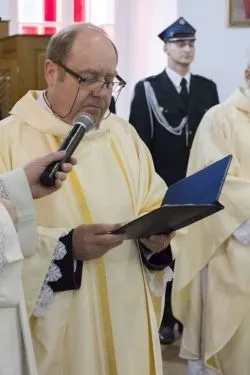 Obraz Świetej Rodziny w parafii Podwyższenia Krzyża Świętego w Działdowie