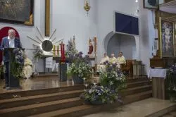 Obraz Świetej Rodziny w parafii Podwyższenia Krzyża Świętego w Działdowie