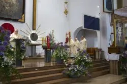Obraz Świetej Rodziny w parafii Podwyższenia Krzyża Świętego w Działdowie