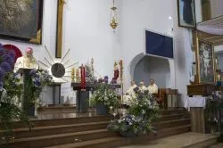 Obraz Świetej Rodziny w parafii Podwyższenia Krzyża Świętego w Działdowie