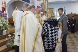Obraz Świetej Rodziny w parafii Podwyższenia Krzyża Świętego w Działdowie