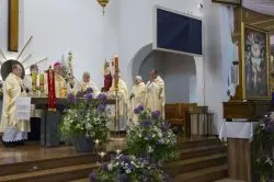 Obraz Świetej Rodziny w parafii Podwyższenia Krzyża Świętego w Działdowie