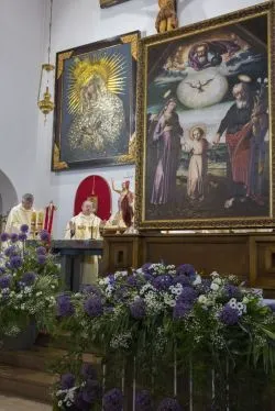 Obraz Świetej Rodziny w parafii Podwyższenia Krzyża Świętego w Działdowie