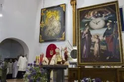 Obraz Świetej Rodziny w parafii Podwyższenia Krzyża Świętego w Działdowie