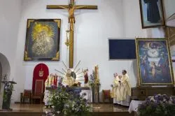 Obraz Świetej Rodziny w parafii Podwyższenia Krzyża Świętego w Działdowie
