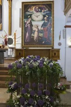 Obraz Świetej Rodziny w parafii Podwyższenia Krzyża Świętego w Działdowie