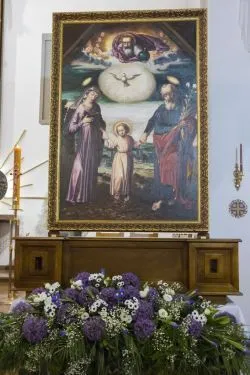 Obraz Świetej Rodziny w parafii Podwyższenia Krzyża Świętego w Działdowie