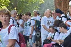 Piesza pielgrzymka - wyjście z Torunia
