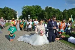 Wejście Pieszej Pielgrzymki na Jasną Górę