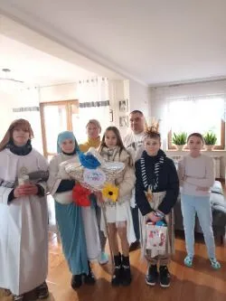 Kolędnicy Misyjni w Grzybnie k. Brodnicy